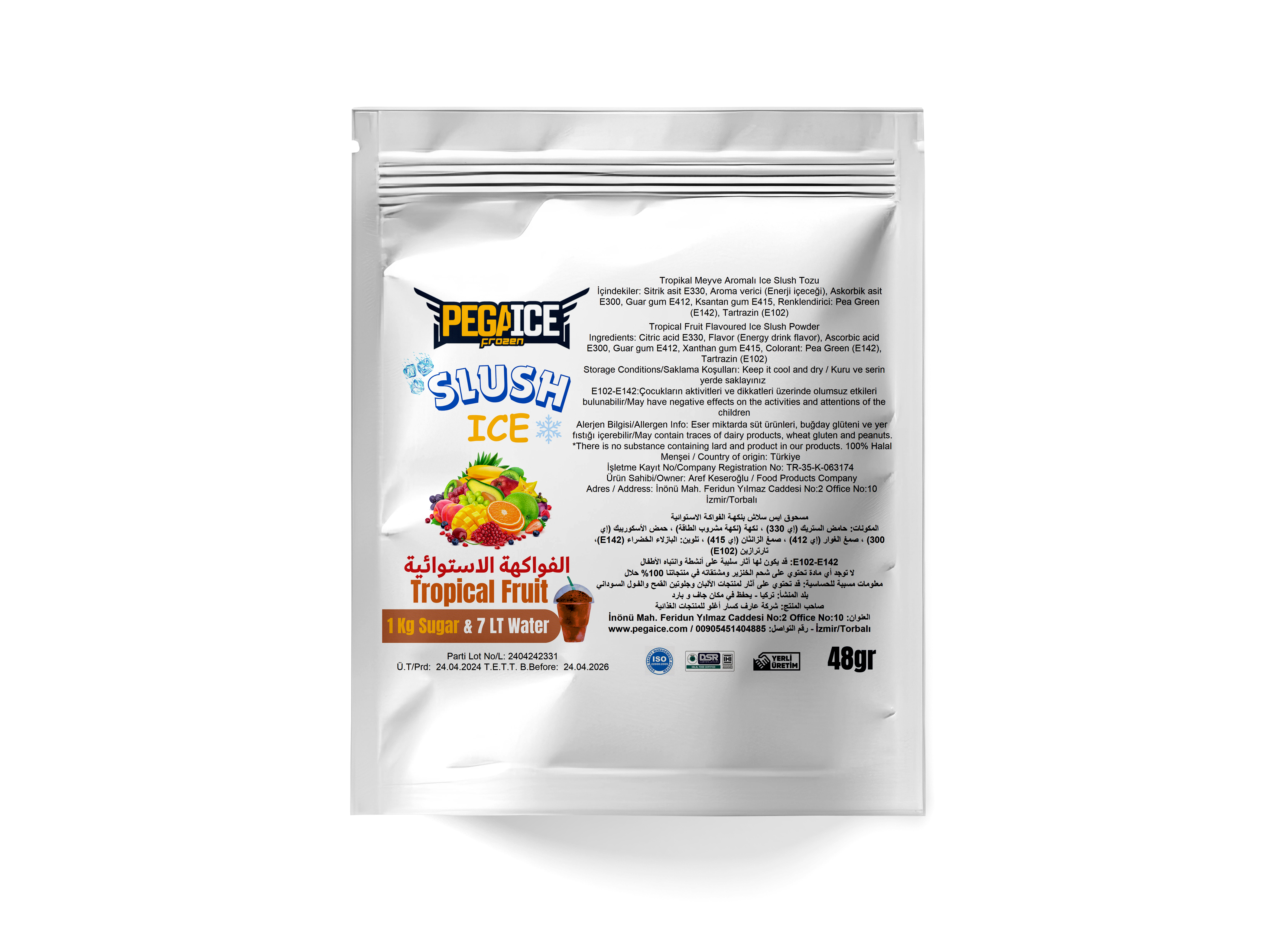 Ice Slush Tropical Powder Ingredient