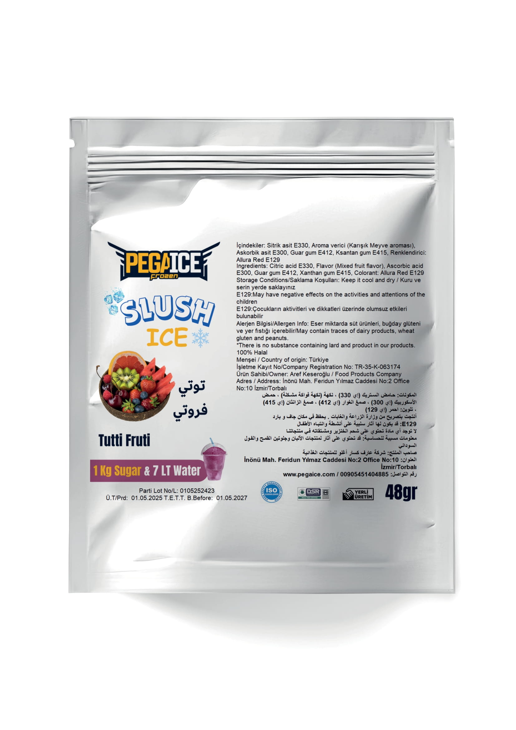 Ice Slush Tutti Fruiti Powder Ingredient