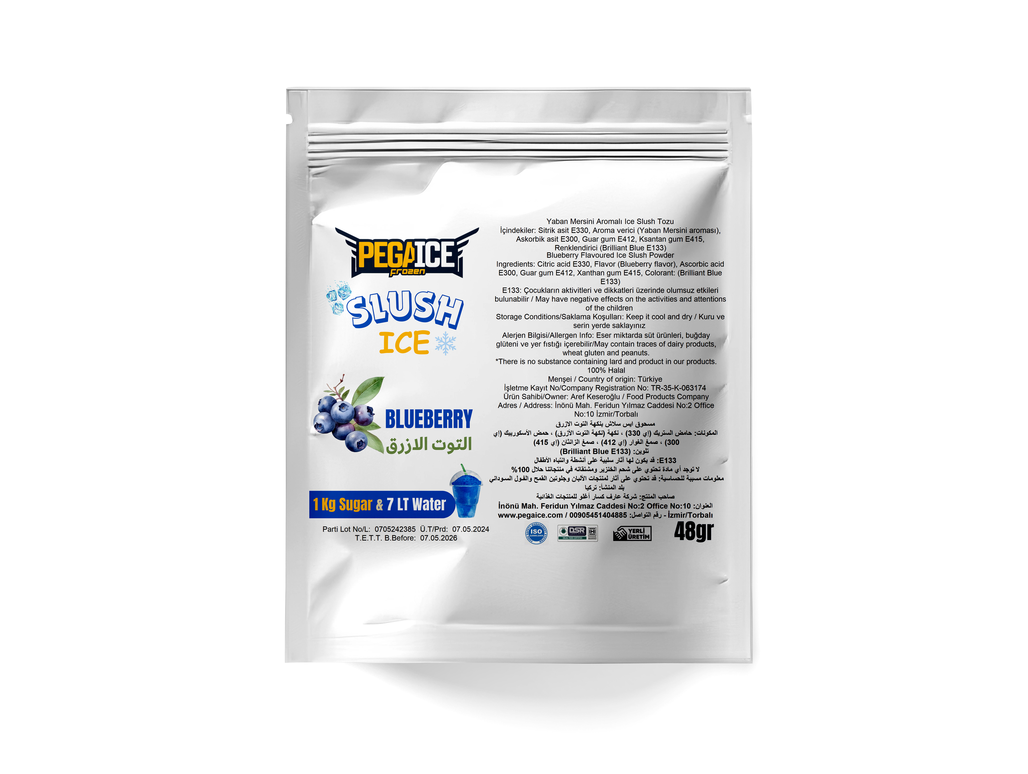 Ice Slush Blueberry Powder Ingredient