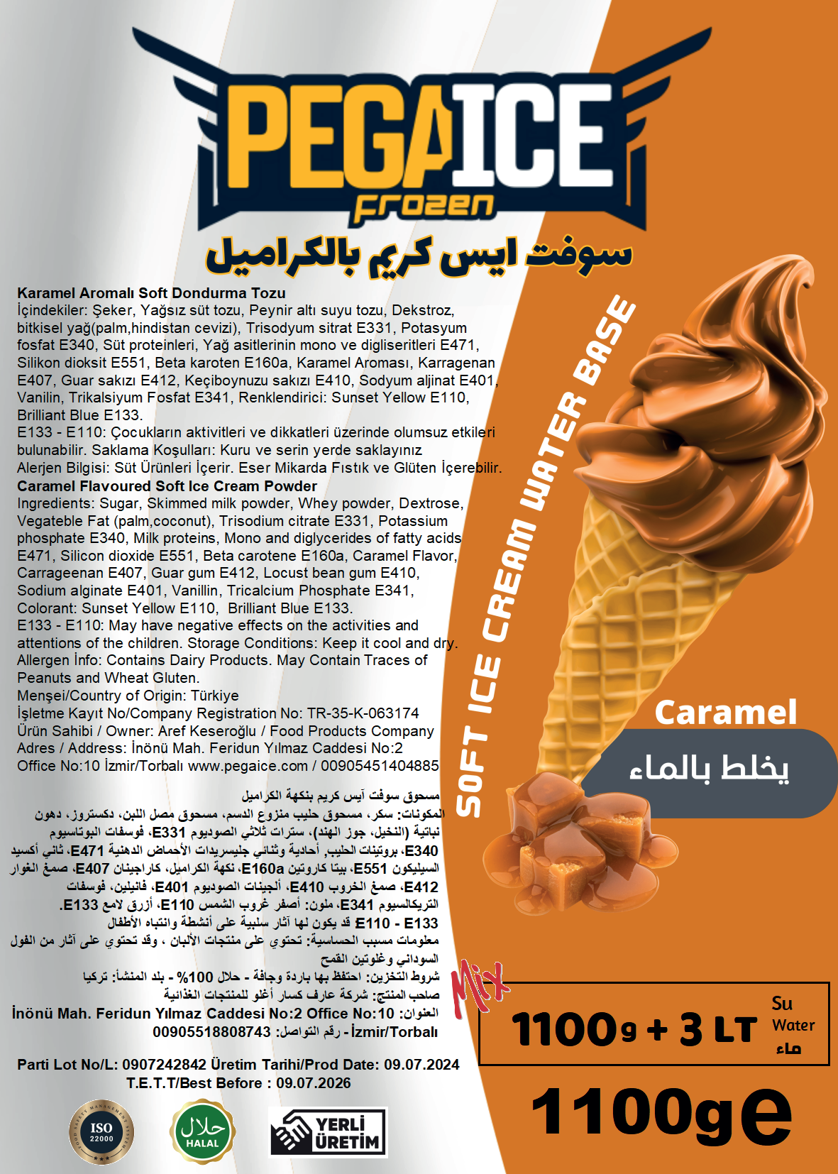 caramel INGREDIENTS