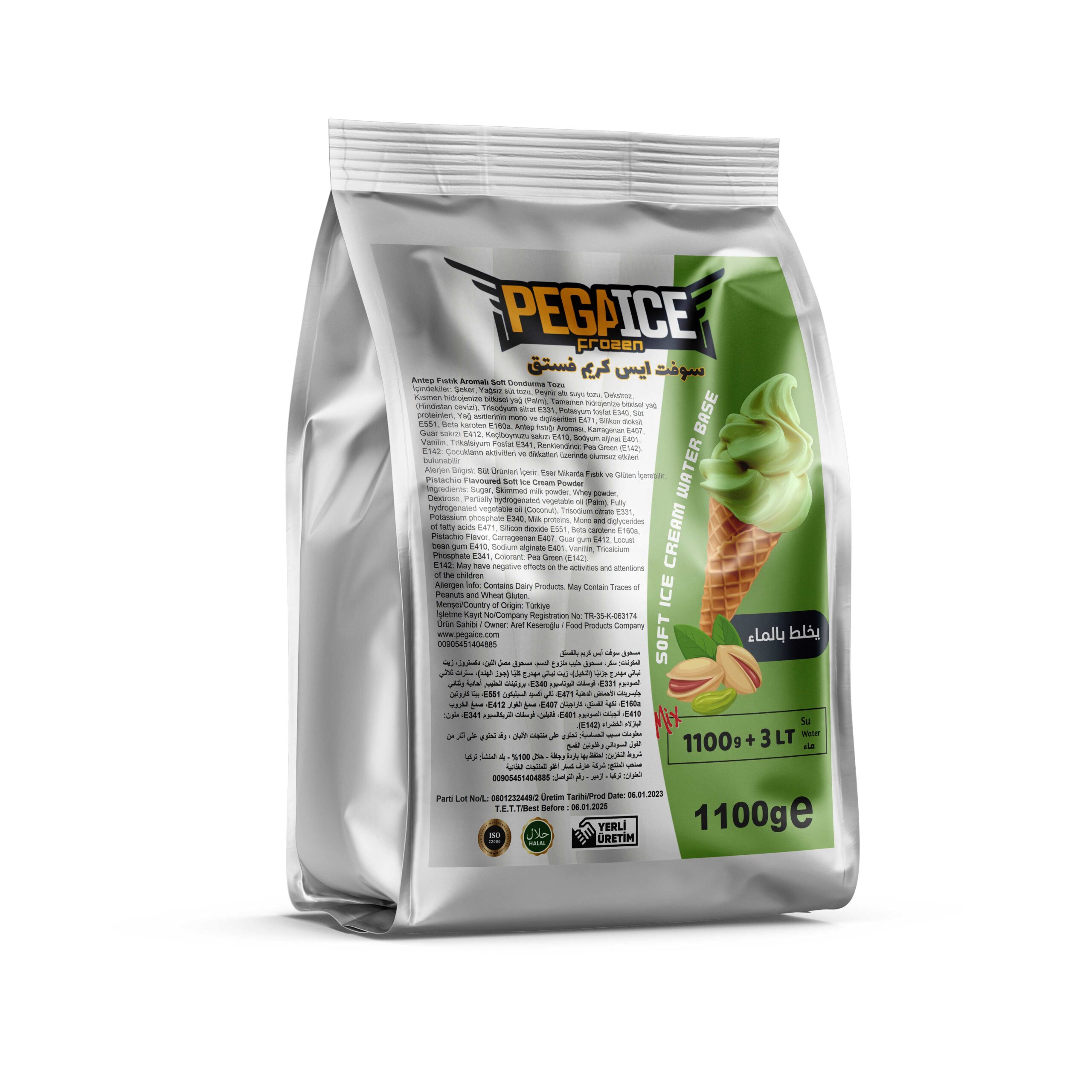 Pistachio Soft ice cream Mix