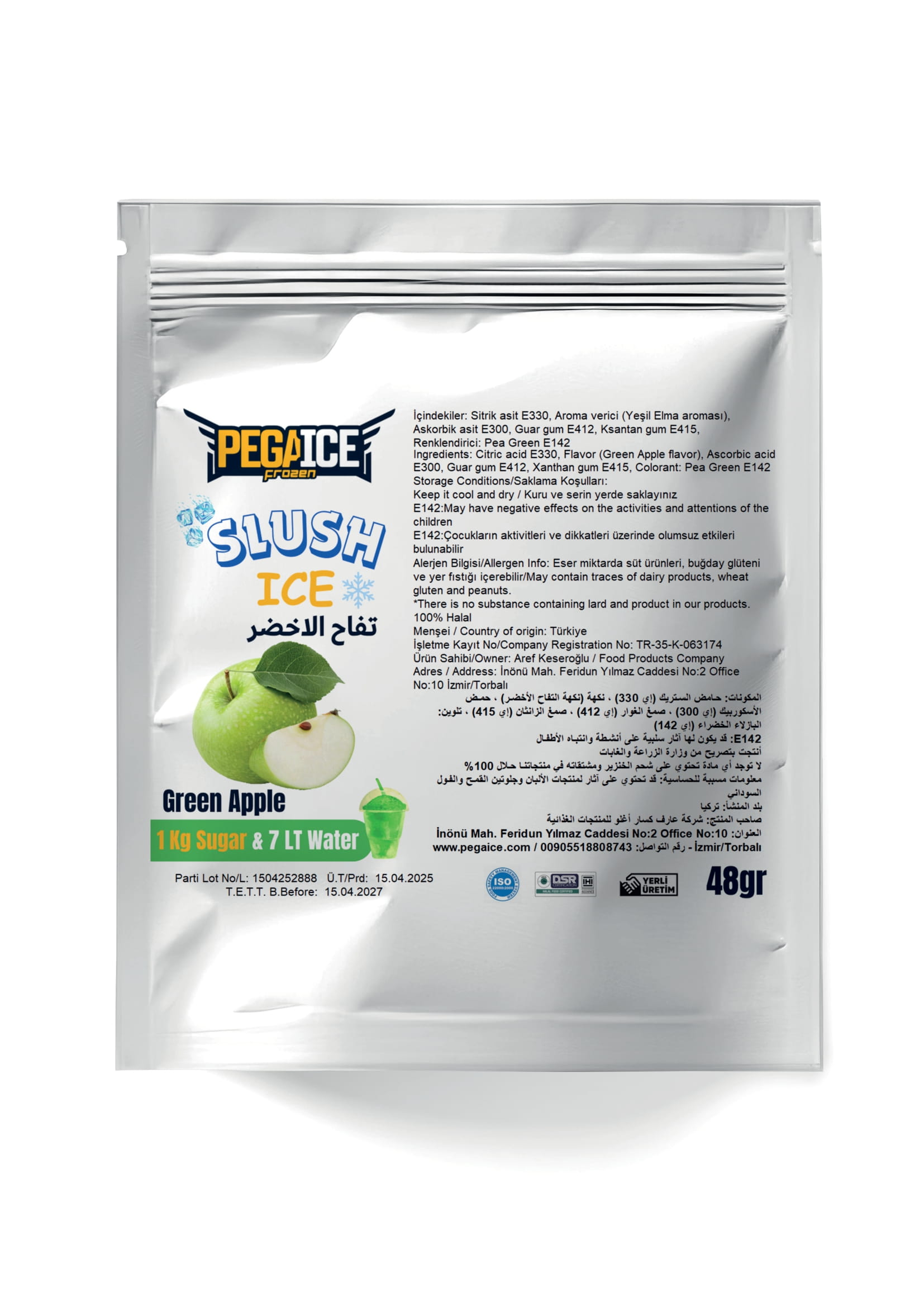 Ice Slush Green Apple Powder Ingredient